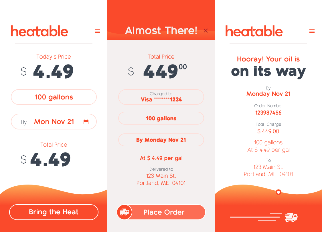 Heatable's Quick Order Smartphone App